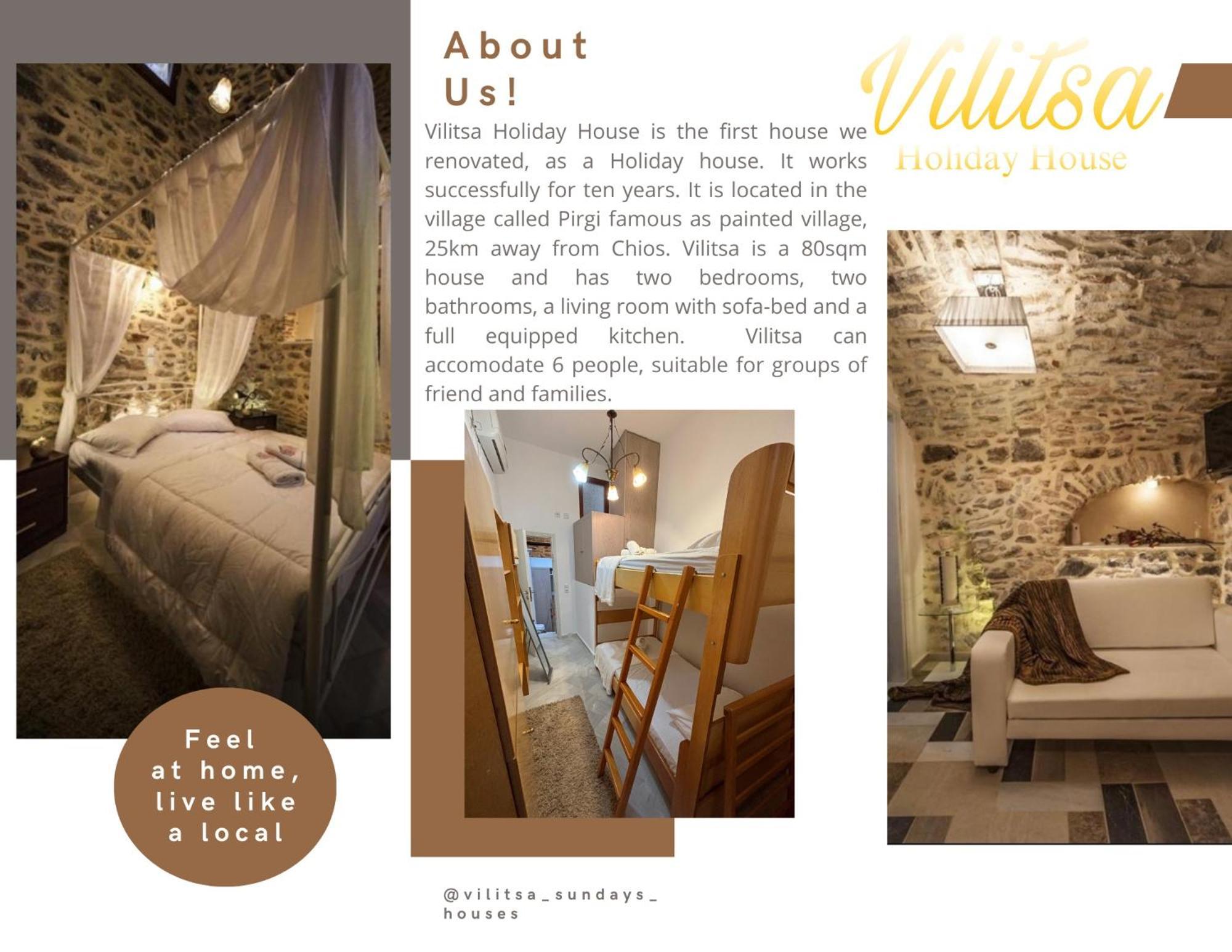 Vilitsa Holiday House Pyrgi  Bagian luar foto